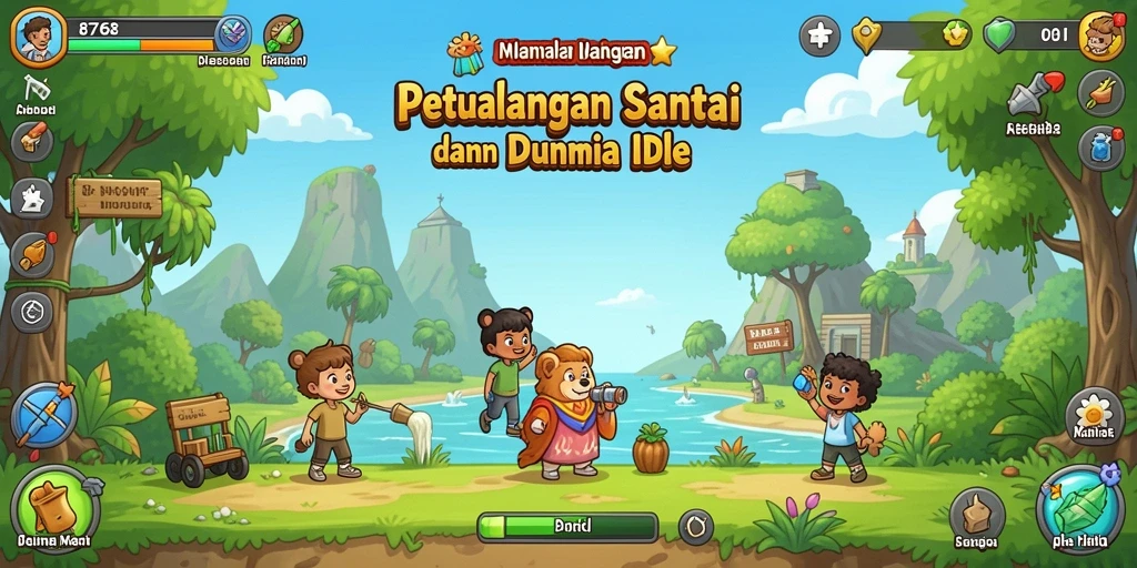 Screenshot gameplay yang menampilkan keseruan bermain Idle.