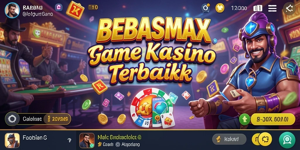 Screenshot BEBASMAX menunjukkan aksi seru dalam permainan Kasino.
