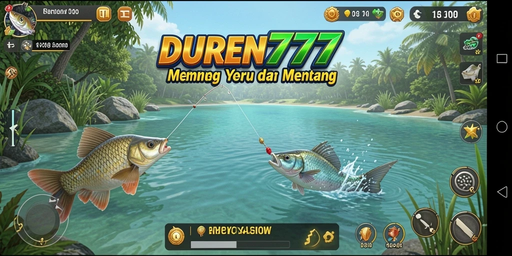 Tampilan gameplay DUREN777 yang menampilkan pengalaman memancing.
