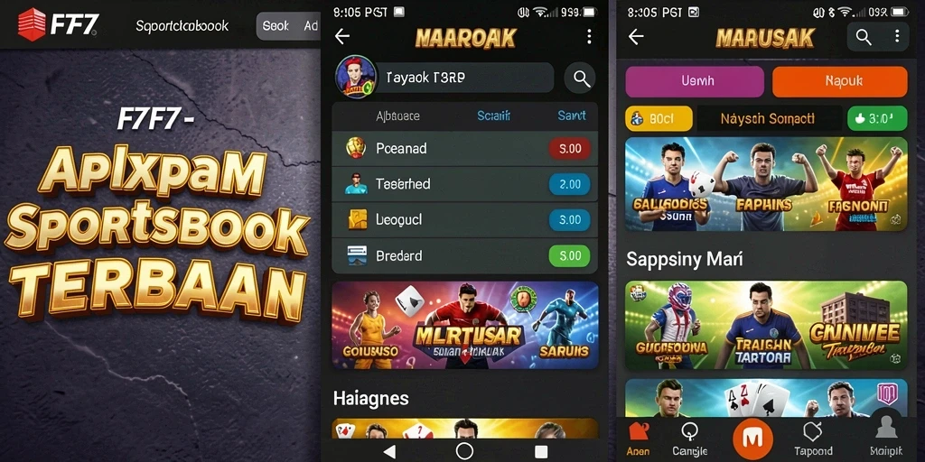 Screenshot F7F7 menunjukkan antarmuka intuitif yang mendukung berbagai jenis taruhan.