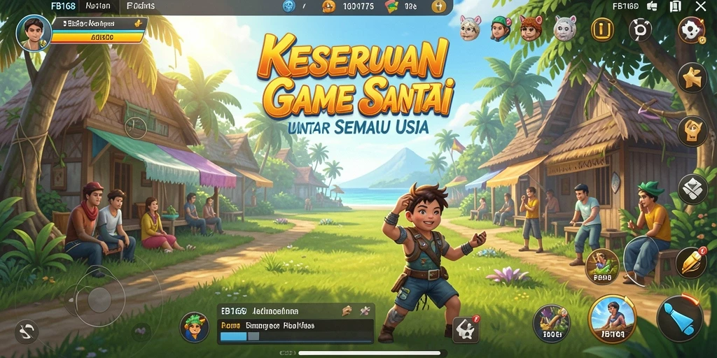 Tampilan gameplay FB168 yang menghadirkan keseruan santai.