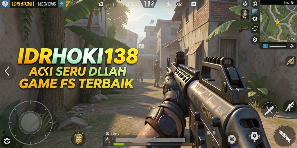Screenshot gameplay dari IDRHOKI138 menampilkan aksi tembak-menembak yang intens.
