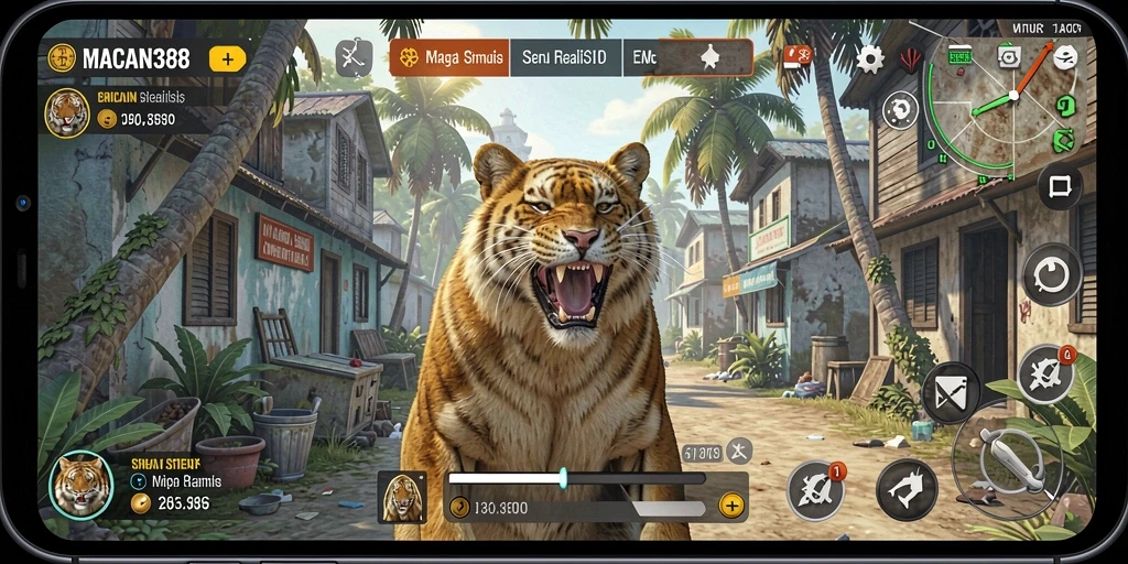 Tangkapan layar utama dari gameplay simulasi MACAN388