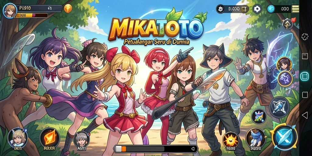 Tampilan gameplay MIKATOTO yang seru dan penuh aksi.