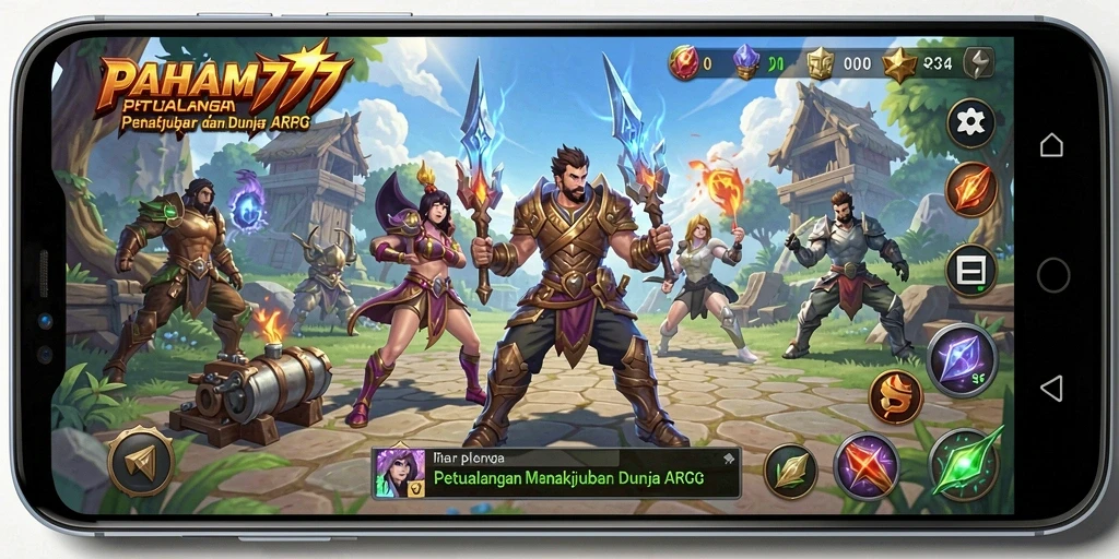 Tangkapan layar dari gameplay ARPG yang menarik dan menantang.