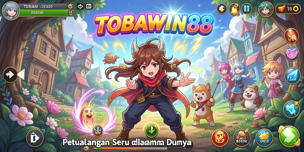 Tampilan gameplay TOBAWIN88 yang memukau dan penuh warna.